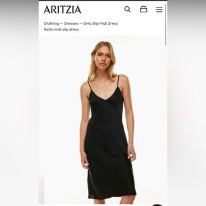 Aritzia - Wilfred Only Slip Midi Dress